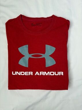 Under Armour HeatGear Long Sleeve Shirt Men’s 2XL Power Red Loose Fit Training